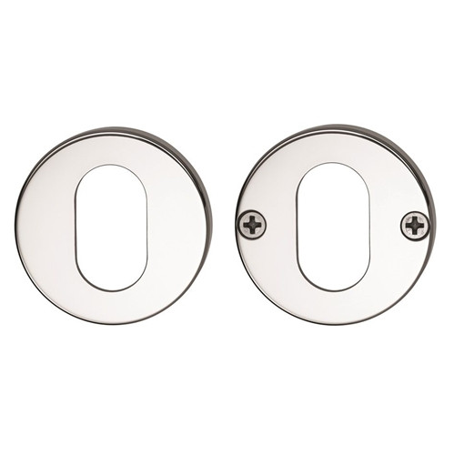 Lockwood 1370 Series - Double Oval Cylinder Escutcheon Kit - Satin Chrome