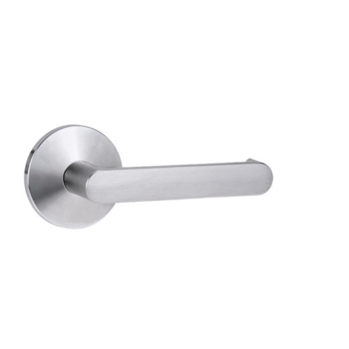 Lockwood 1360 Series Exterior Round Rose Half Set & Lever 166 - Satin Chrome