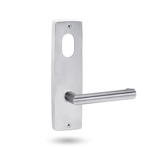 Lockwood 1901 Square End Plate with Cylinder & 155 Lever - Satin Chrome