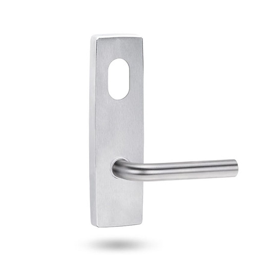 Lockwood 1801 Square End Plate with Cylinder Hole & 97 Lever - Satin Chrome