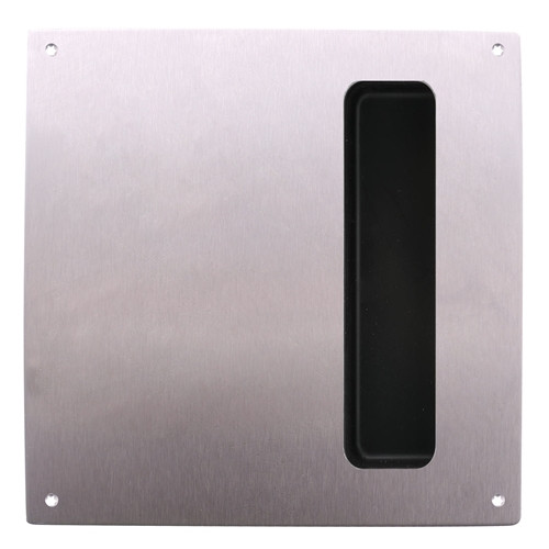 Lockwood 201 Interior Plate with Flush Pull - Satin Stainless