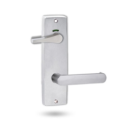 Lockwood 1941 Square End Plate Privacy Indicating DDA Turn & 166 Lever - Satin Chrome