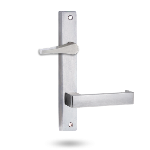 Lockwood 4739 Square End Plate with Accessible Turn & 111 Lever - Satin Chrome