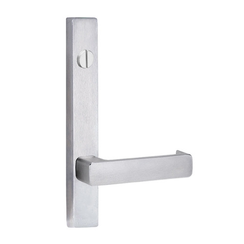 Lockwood 4803 Square End Plate with Emergency Turn & 76 Lever - Satin Chrome
