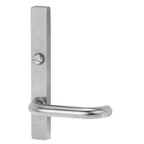 Lockwood 4603 Square End Plate with Emergency Turn & 70 Lever - Satin Chrome