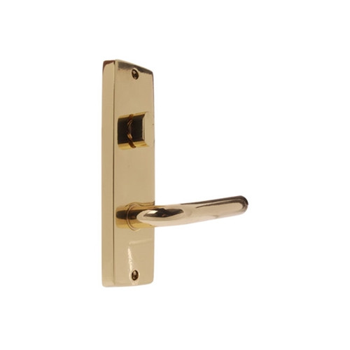 Lockwood 1904 Square End Plate with Turn & 70 Lever - Polished Brass