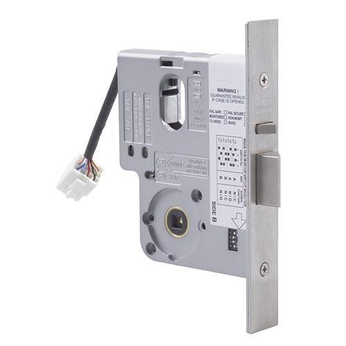 Lockwood 48VDC 60mm Electric Mortice Lock Fail Safe - Monitored - Satin Chrome