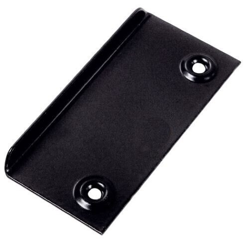 Whitco Bass Sliding - Satin Chrome Screen Door Outer Pull No Hole - Black