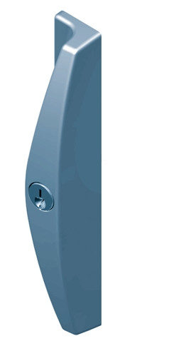 Lockwood Onyx Slim Outer Pull with Cylinder Hole - White - White