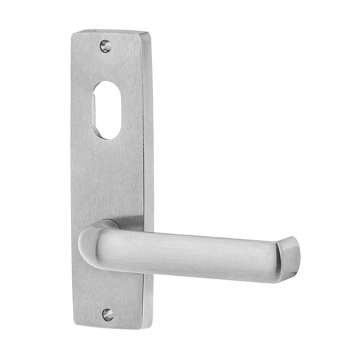 Lockwood 1901 Square End Plate with Cylinder & 77 Lever - Satin Chrome