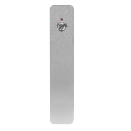 Lockwood 218 Exterior Plate with Privacy Indicator Emergency Turn - Satin Stainess Steel