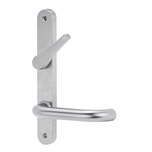 Lockwood 5739 Round End Plate with Accessible Turn & 70 Lever - Satin Chrome