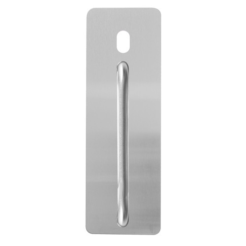 Lockwood 214 Exterior Plate with Cylinder Hole & P3 Pull Handle - Satin Stainess Steel
