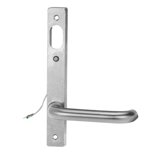 Lockwood 4920 Square End Plate with Cylinder Hole & LED & 70 Lever - Satin Chrome