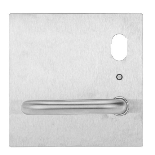 Lockwood 200 Exterior Plate with Cylinder Hole & LED & 96 Lever - Right Hand - Satin Stainess Steel
