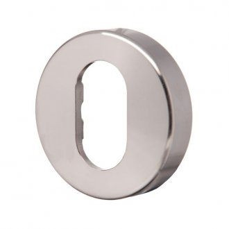 Lockwood 1370 Series Internal Oval Cylinder Escutcheon (Satin Chrome)