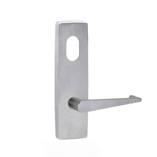 Lockwood 1801 Square End Plate with Cylinder Hole & 133 Lever - Satin Chrome