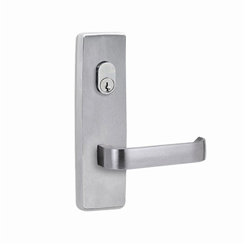 Lockwood 1801 Square End Plate with Cylinder Hole & 131 Lever - Satin Chrome