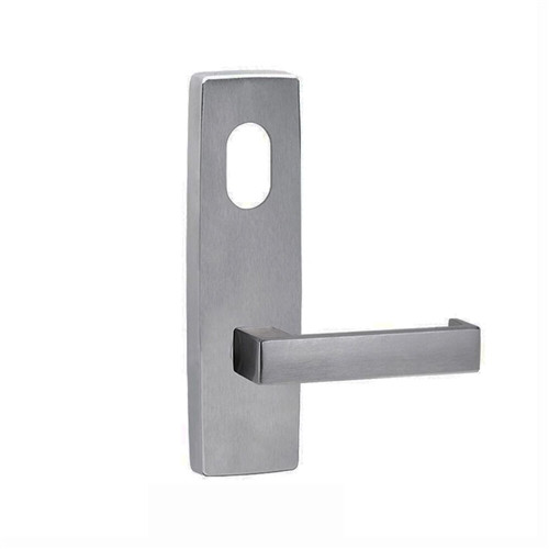 Lockwood 1801 Square End Plate with Cylinder Hole & 112 Lever - Satin Chrome