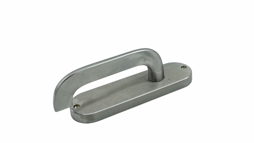 Lockwood 2905 Round End Plate with 115 Lever - Satin Chrome