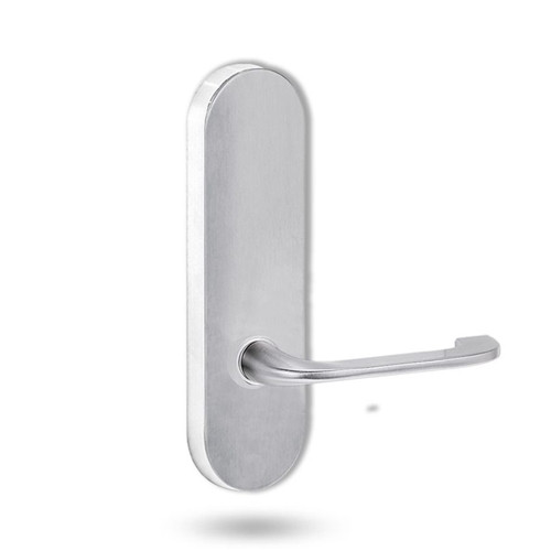 Lockwood 2805 Round End Plate with 115 Lever - Satin Chrome