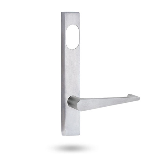 Lockwood 4801 Square End Plate with Cylinder Hole & 133 Lever - Satin Chrome