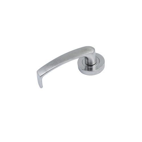 Lockwood Symphony 47 Lever On Exterior Round Rose Half Set - Satin Chrome