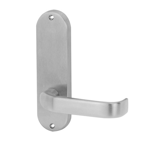 Lockwood 2905 Round End Plate with 74 Lever - Satin Chrome
