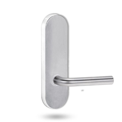 Lockwood 2805 Round End Plate with 97 Lever - Satin Chrome