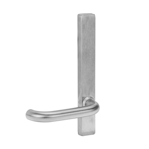 Lockwood 4809 Square End Plate with Fixed 70 Lever - Right Hand - Satin Chrome