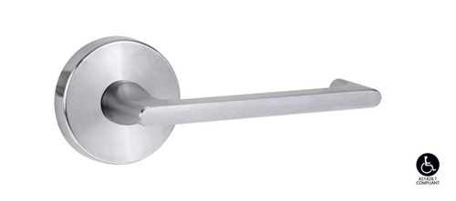 Lockwood 1370 Series 118 Lever On Round Rose Full Set - Satin Chrome