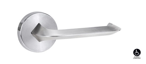 Lockwood 1370 Series 116 Lever On Round Rose Full Set - Satin Chrome