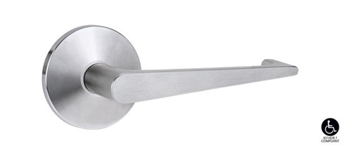 Lockwood 1360 Series 133 Lever On Round Rose Full Set - Satin Chrome