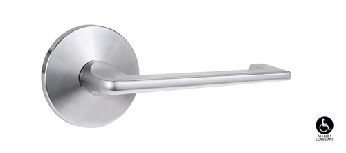 Lockwood 1360 Series 132 Lever On Round Rose Full Set - Satin Chrome