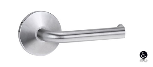 Lockwood 1360 Series 102 Lever On Round Rose Full Set - Satin Chrome