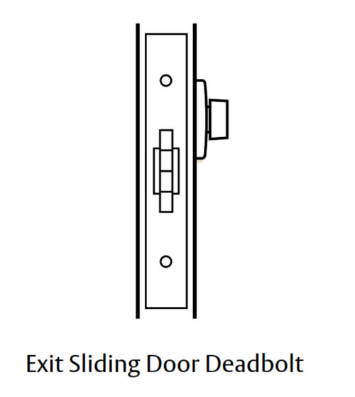 Lockwood 3573-TSC Mortice Sliding Door Lock Turn Inside SC