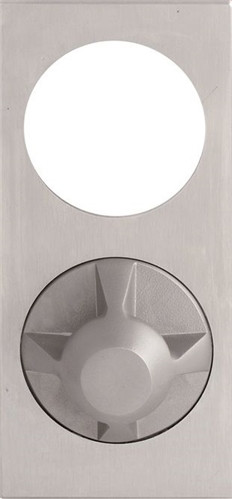 Lockwood 222D Concealed Fix Plate with Cylinder Hole & 22 Knob - Satin Stainess Steel