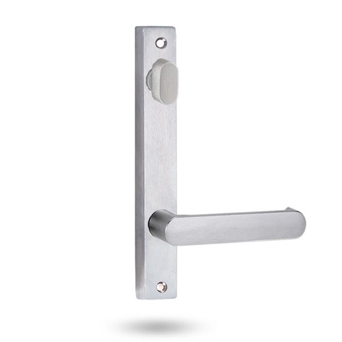 Lockwood 4904 Square End Plate with Turn & 166 Lever - Satin Chrome