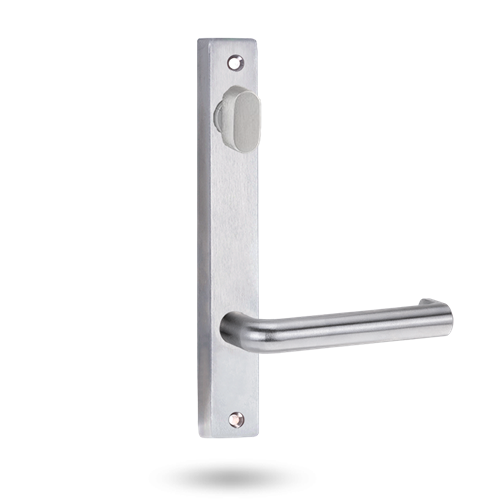 Lockwood 4904 Square End Plate with Turn & 144 Lever - Satin Chrome