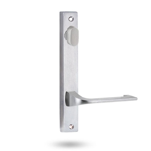 Lockwood 4904/124SC - Interior Narrow Plate - Square-End Brass - Lever 124 - Satin Chrome