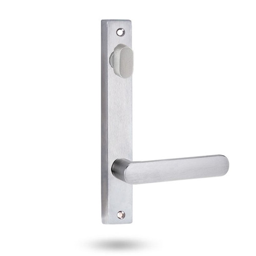 Lockwood 4904 Square End Plate with Turn & 106 Lever - Satin Chrome