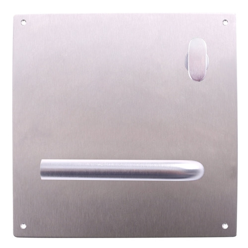 Lockwood 201 Interior Plate with Turn & 98 Lever - Right Hand - Satin Stainess Steel