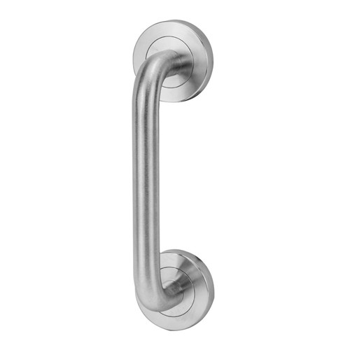 Lockwood 1220 Symphony Exterior Blank Round Rose with B2 D-Pull - Satin Chrome