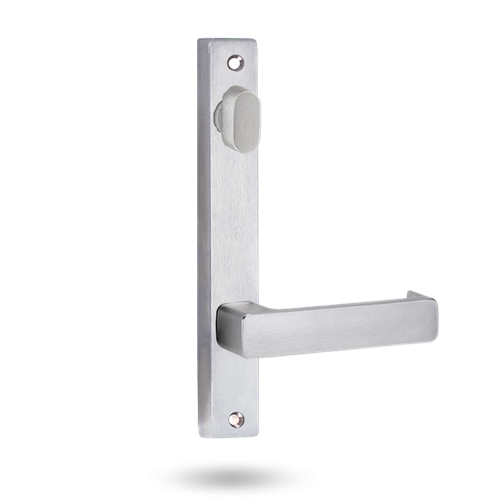 Lockwood 4904 Square End Plate with Turn & 76 Lever - Satin Chrome