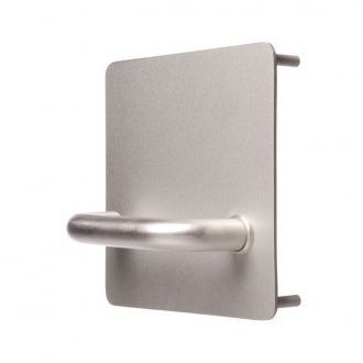 Lockwood 202 Exterior Plate with Fixed 70 Lever - Right Hand - Satin Stainess Steel