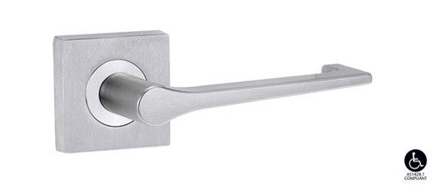 Lockwood Symphony 145 Lever On Square Rose Full Set - Satin Chrome