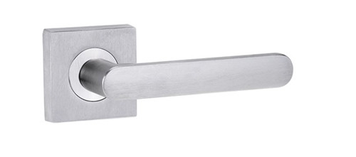 Lockwood Symphony 106 Lever On Square Rose Full Set - Satin Chrome