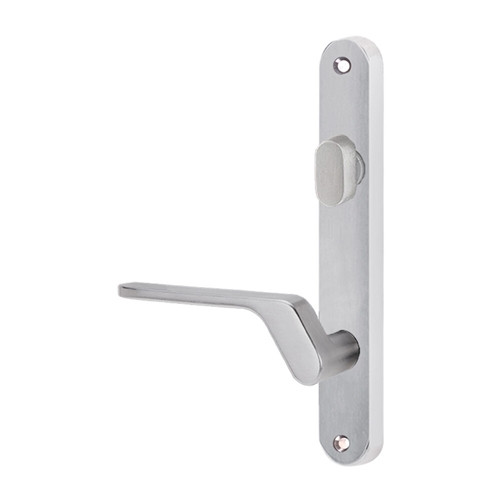 Lockwood 5704 Round End Plate with Turn & 41 Lever - Satin Chrome