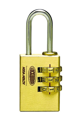 Lockwood 150/30/125 Brass Combination Padlock 30 mm