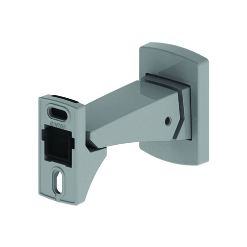 Lockwood Steadfast Door Stop Door Mount - Satin Chrome